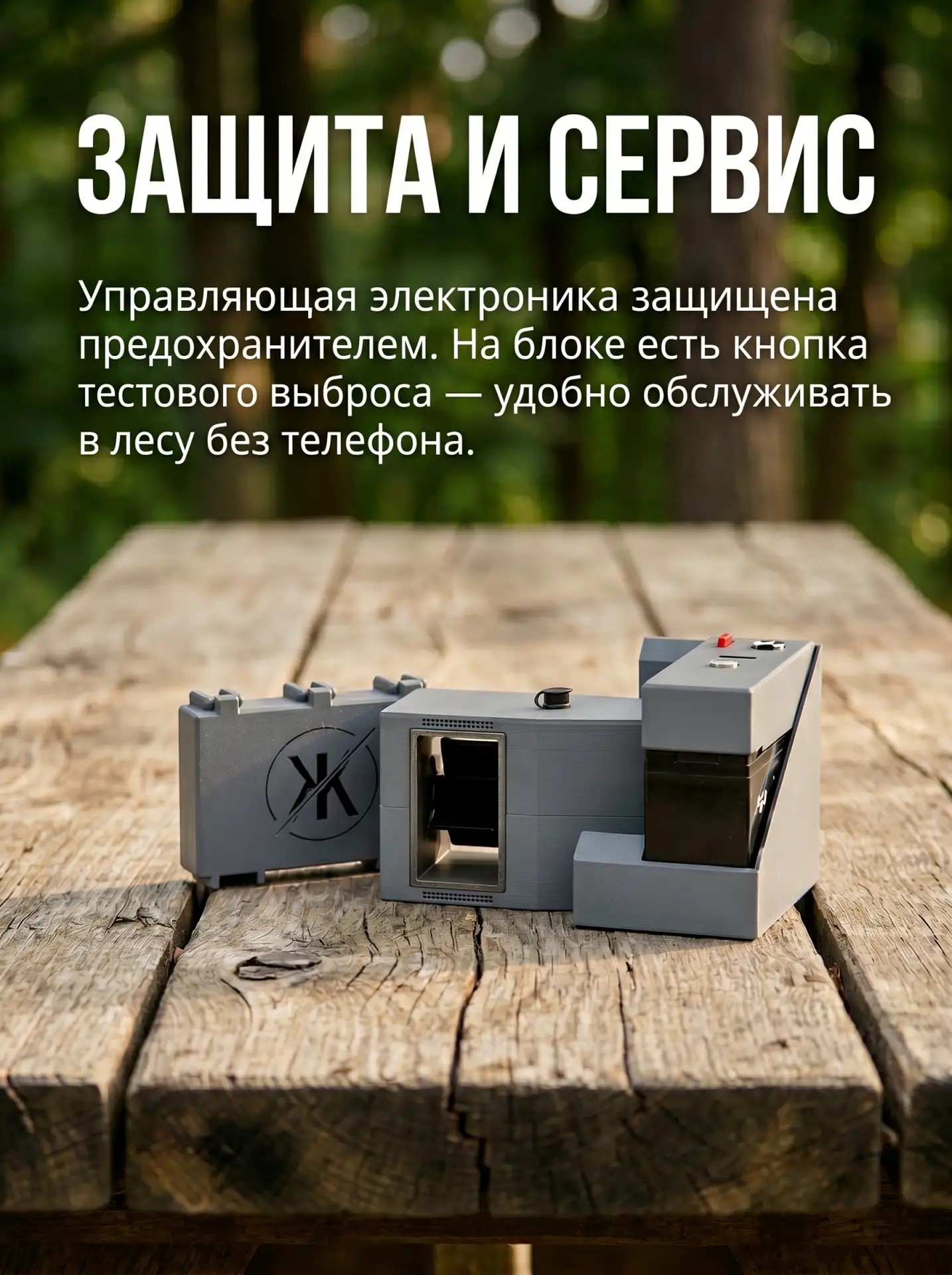 Комплект Жужа: модуль выдачи, блок управления и аккумулятор